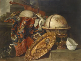 Bodegón con globo terráqueo